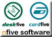nfive's CardFive Card Design and Printing and DeskFive Electronic Visitor Management System Software